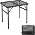 Tavolo da picnic pieghevole portatile 60 x 40 x 56 cm con maniglia trasporto per viaggio e campeggio