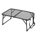 Tavolo basso richiudibile da campeggio 60 x 40 x 25 cm con maniglia trasporto e sistema di blocco