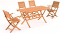 Tavolo allungabile pieghevole da giardino 120 160 x 70 cm per terrazza e spazi esterni